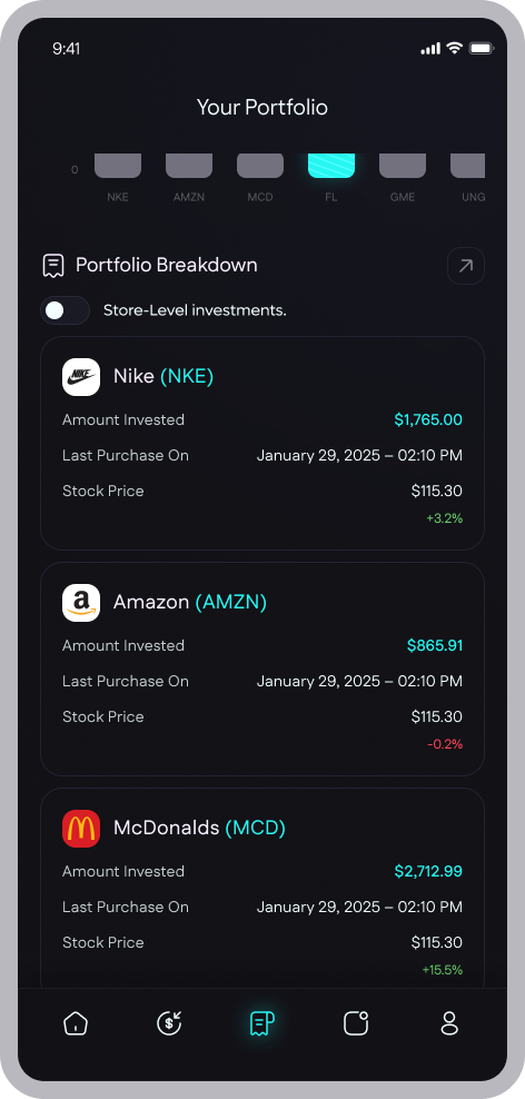 own stocks automatically